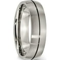 thumbnail image 4 of Titanium Satin 6mm Grooved Band (Size 10) Made In China tb164-10, 4 of 5