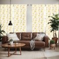thumbnail image 2 of Ambesonne Yellow Window Curtains, Valentines Floral Design, Each 28" W x 84" L, Earth Yellow Beige, 2 of 5