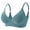 Blue single-layer underwear, variant on Women's seamless jelly soft support bra for small busts, enhancing the appearance of a larger bust, with lift and no underwire, comfortable and seamless