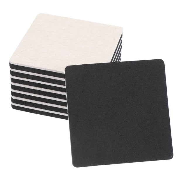 Uxcell Deslizadores de Muebles de Fieltro de 5 Pulgadas, 8 Pcs Deslizadores Cuadrados Reutilizables para Mover Muebles Protectores de Piso Beige