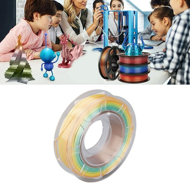 Filamento PLA de la impresora 3d 1.75 mm, Filamento Pla de Resistencia Fuerza Feed no Bloquean el Paquete multicolor de alta Precisión Consumible