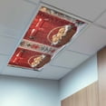 thumbnail image 2 of 2 Pack Winter Christmas Fluorescent Light Covers for Ceiling Lights Golden Retriever Basket Red Front Door Magnetic Ceiling Light Covers Overhead Light Filters for Office Classroom Home, 2 of 9