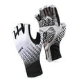 thumbnail image 5 of Hloma Men Gloves Thick Anti-slip Half Finger Shock-absorbing Gloves Mittens for Gym, 5 of 7