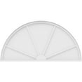 thumbnail image 3 of Ekena Millwork 60"W x 30"H x 2"P Half Round 4 Spoke Architectural Grade PVC Pediment, 3 of 7