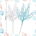 thumbnail image 2 of Adornos navideños Vercraft Coastal Blue White 40 cm, 8 unidades, 2 of 7