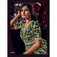 thumbnail image 3 of Event Wear Indian Designer Anarkali Sharara Dress Pakistani Salwar Kameez Suits ( Green, 3XL - 48 ), 3 of 5