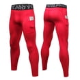 thumbnail image 4 of Paquete de 3 pantalones de compresión para hombre, mallas deportivas de secado rápido, capa base, 4 of 7