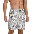 thumbnail image 2 of Fotbe Vintage Butterflies Pajama Shorts for Men, Men's Pajama Bottoms, Sleepwear,Short Pajama Pants-XX-Large, 2 of 9