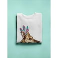 thumbnail image 3 of Dog With Feathers Design Sweatshirt Women -Image by Shutterstock, Female x-Large, 3 of 4