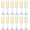12 Count, variant on Cylinder Champagne Flutes, Champagne Flute Glass Set of 12, Clear Champagne glasses for Party, Home, Restaurant Use, 6 oz Capacity