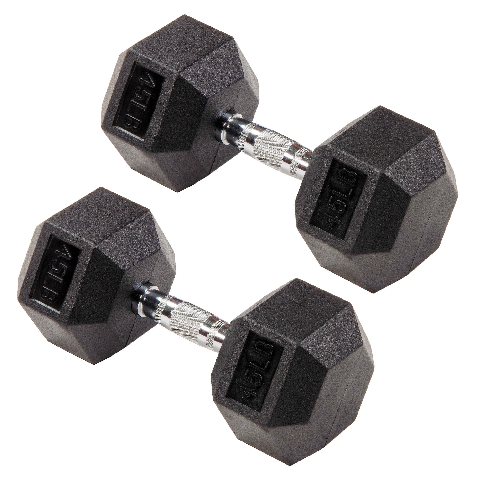 Signature Fitness Hex Dumbbells Strength Workout Equipment Set, 550 lbs