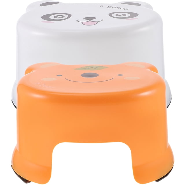 EeaseCA 2pcs Plastic Stool Shoes Change Stool Lightweight Step Stool for Home Kindergarten