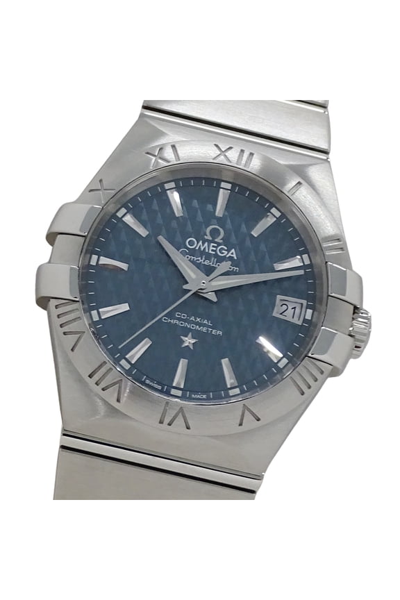 Pre-Owned OMEGA Constellation 123.10.35.20.002 Men's Co-Axial Date Automatic Watch in Stainless...