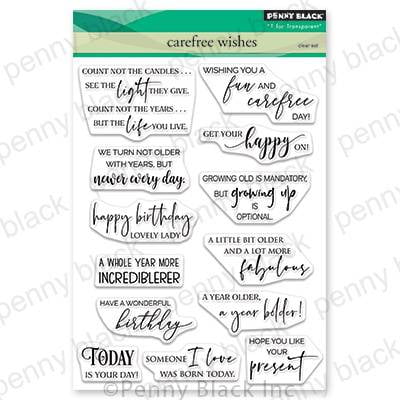 Penny Black Clear Stamps-Carefree Wishes