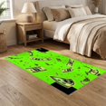 thumbnail image 2 of ODIKA 5'x7' Ultra-Soft Area Rug, Funky Cash Stack Abstract Pop Art Contemporary Currency Design None Washable, Bare feet friendly, Silk-Touch for Bedroom Home office, 2 of 7