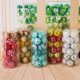 thumbnail image 1 of Teissuly Christmas Tree Ball Baubles Plastic Xmas Tree Decorations Christmas Balls Ornament Hanging Pendants Party Festival Decor(6cm) Teissuly WER202310166547, 1 of 9