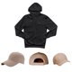 thumbnail image 1 of Sudadera Mediana Negra Dahirim Store con GORRA Beige Flexible, 1 of 5