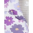 thumbnail image 5 of Suagox Toddler Girls Overalls Flower Print Sleeveless Straps Buttons Pockets Shortall Summer Kids Romper Jumpsuit for 6-24 Months and 2-4 Years Old Baby, 5 of 10