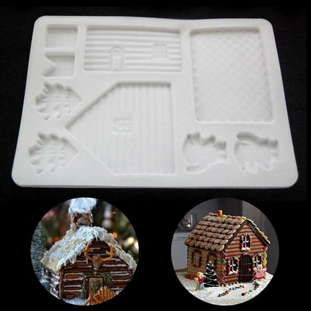 KABOER Christmas House Xmas Cake Chocolate Cookie Baking Mould Mold DIY Decor Tool (Best Baking Tools 2019)