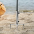 thumbnail image 4 of OULII Practical Umbrella Stand Beach Umbrella Anchor Silver Iron 1Pack, 4 of 8