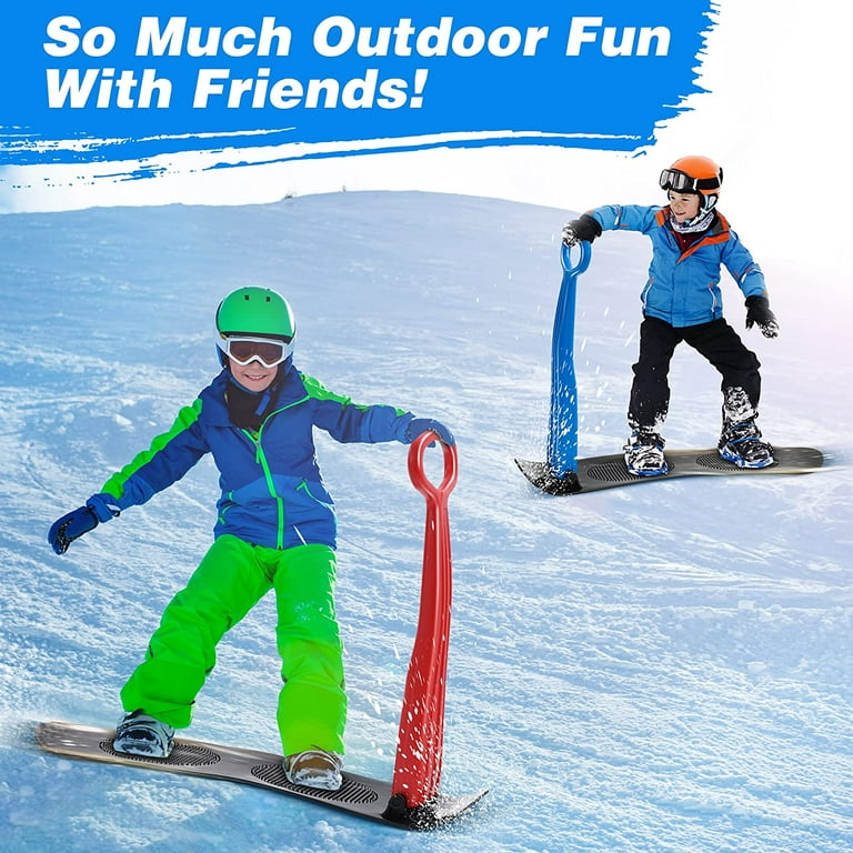 OTES Snow Sled, Fold-up Snow Scooter with Handle Durable Snowboard  Kick-Scooter Sliding Snow Sled for Kids Outdoor Fun Winter Toys for Use On  Snow Sand and Grass,Red - Yahoo Shopping