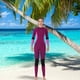 thumbnail image 2 of Trajes De Neopreno Ultrafino Manga Larga Pantalones Largos Traje De Baño De Una Pieza Profesional Impermeable Engrosado Para Natación Snorkel Surf Mujer,vino Rojo XL Inevent OD017133-29, 2 of 7