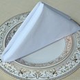 thumbnail image 4 of 1 Douzaine de Serviettes de Table en Tissu 17 Pouces - Tissu Polyester Lavable en Machine - Blanc, 4 of 4