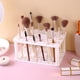 thumbnail image 1 of Escurridero y organizador de brocha de maquillaje de 72 agujeros - Soporte de sobremesa de plástico rosa, gris o blanco para cosméticos y materiales artísticos, 1 of 8