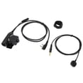 thumbnail image 3 of Adaptador de auriculares militares, reemplazo de conector de auriculares portátil de voz clara, Push to Talk, para ICOM V8 V80 V82, 3 of 14