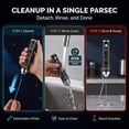 thumbnail image 5 of Star Wars Darth Vader Rechargeable Milk Frother with Stand by Select Brands – Art Deco Design, Detachable Stainless Steel Whisk, USB-C Cordless Handheld Frother for Lattes, Cappuccinos and Matcha, 5 of 7