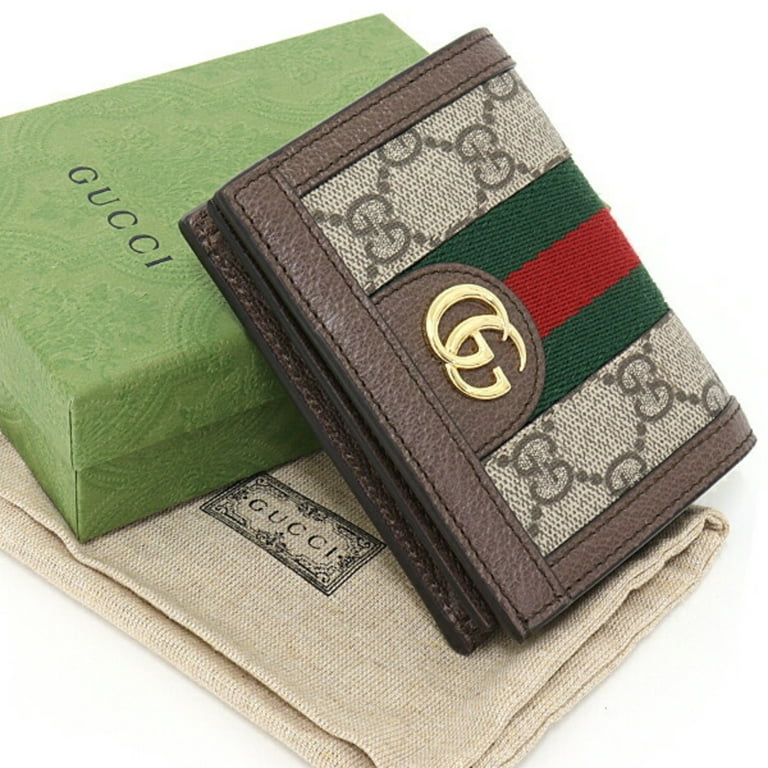 Gucci Ophidia Mini GG Canvas Tri-Fold Wallet