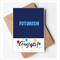 thumbnail image 1 of Modern Literary Trends Futurism Wedding Cards Congratulations Greeting Envelopes, 1 of 3