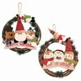 thumbnail image 4 of Christmas Snowman Wreath with Lights – LED Illuminated Holiday Garland, Festive Snowman Design for Door, Wall & Tree Decoration, 4 of 5