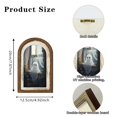 thumbnail image 3 of Fiaya Women Halloween Ghost Wooden Double-Layer Decorative Sign Arch Door Frame for Tabletop Wall Hanging Vintage Rustic Ornament Style D, 3 of 5
