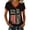 Black, variant on MEICHEN Women's America 250th Anniversary Short Sleeve V Neck T Shirt Summer 1776-2026 Blouse Top Patriotic Graphic Tee