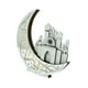 thumbnail image 4 of Lámpara de mesa de madera con luz de luna y adorno de Ramadán, elegante lámpara de luna para Blanco, 4 of 9
