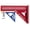 Red and blue, variant on Calibrated Aluminum Measuring Ruler MultiAngle Measuring Ruler For Accurate Wood Metal Materials Marking Tasks
