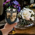 thumbnail image 2 of Copa de vino de calavera Naiovety revestimiento de acero inoxidable decoración, 2 of 6
