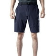thumbnail image 5 of HOOMEUMY Men's Outdoor Quick Dry Lightweight Hiking Shorts with Pockets Belt Water-Resistant Cargo Shorts for Travel Camping Fishing Golf Blue XL, 5 of 8