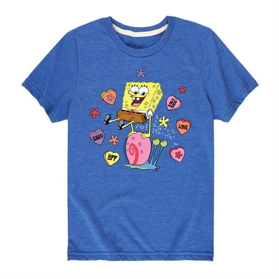 SpongeBob SquarePants - Valentine's Day Merchandise - Toddler And Youth Short Sleeve Graphic T-Shirt
