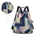 thumbnail image 5 of FORMRS Women's Travel Backpack Purse Anti-Theft Hidden Pockets Casual Shoulder Bag, Pink Stripes, 5 of 7