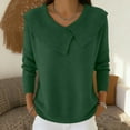 thumbnail image 2 of Lumtrix Shawl Collar Sweaters For Women Long Sleeve Ribbed Knit Tops Cozy Sweaters Casual Loose Pullover Winter Fashion Clothing Green 2XL, 2 of 5