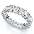 thumbnail image 3 of Pompeii 5 1/2CT Oval Diamond Eternity Ring White Yellow Rose Gold or Platinum Lab Grown, 3 of 5
