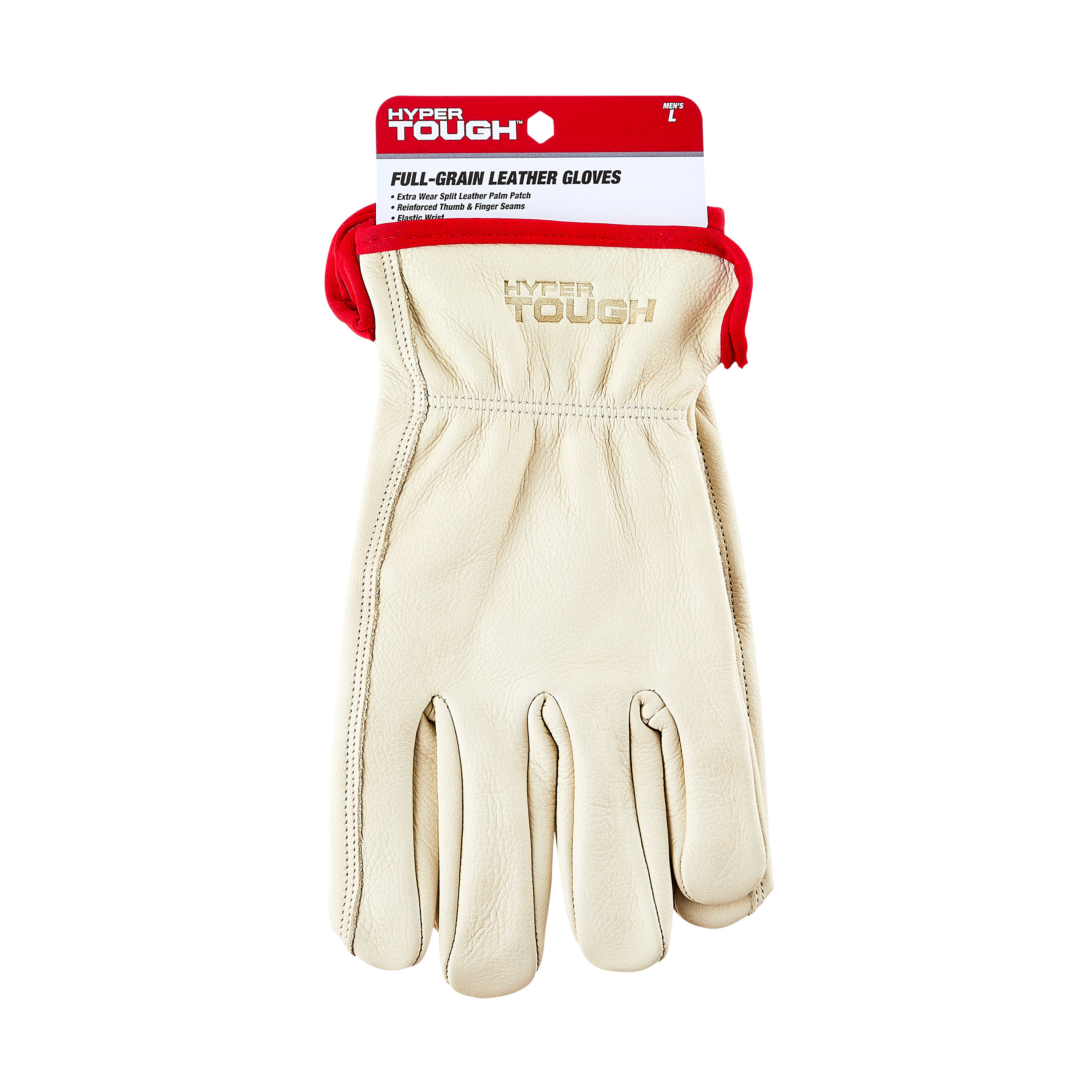 Hyper Tough 100% Cowhide Leather Work Gloves Medium photo 7