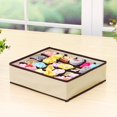 thumbnail image 2 of 4pcs Organizer Drawer Set, Cloth Storage Box, Wardrobe Organizer, Bedroom Dressing Storage, Divider Drawer For Clothes, Bra, Socks, Etc., Beige, 2 of 5
