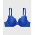 thumbnail image 4 of Lightly Lined Mesh Perfect Coverage Bra in Dazzling Blue, 4 of 4