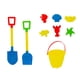 thumbnail image 1 of Set Juguetes de Playa Cubeta, Palas y Moldes para Niños 9 Pzs, 1 of 6