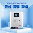 thumbnail image 3 of Inversor de onda sinusoidal pura AMPINVT 1200W DC 12V a AC 120V, 3 of 7