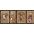 thumbnail image 2 of Concord Wallcoverings Classic Wallpaper Border Featuring Country Golf Club Cards Book, Colors Brown Beige, Size 6.75 Inches by 15 Feet LL65152B, 2 of 4