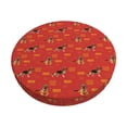 thumbnail image 2 of Lsque German Shepherd Dog Round Bar chair cushion covers Velvet Fabric Premium Comfort Protects from Scratches and Stains for 14-17 Inch Chair- 13 inch, 2 of 7